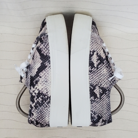 Superga Womens 2790 Snake Print Platform Sneakers Shoes S00GB00 Size 8 - Picture 7 of 11